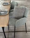 Set of 2 Fabric Dining Chairs Mint Green ALBEE_933113