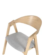 Set di 2 sedie da pranzo YUBA Legno Grigio chiaro_837231