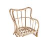 Set da giardino 4 posti in rattan naturale con cuscini beige BRINDISI_796590