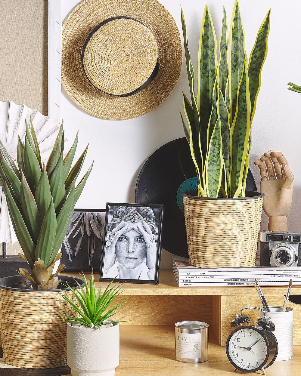Plante artificielle SNAKE PLANT 63 cm Vert