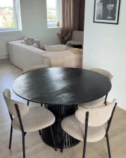 Dining Table YARRA Dark Brown 120 cm 120 cm_1175701