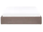 Ottoman Bed without Headboard DINAN Boucle Taupe 160 x 200 cm (EU King Size)_995420