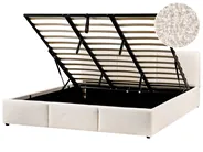 Ottoman Bed BOUSSE Boucle Off-White 180 x 200 cm (EU Super King)_980077