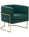 Armchair SIRKKA Velvet Dark Green