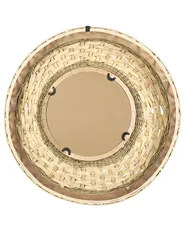 Wall Mirror SOLEDAD 61 cm 61 cm Bamboo White_848666