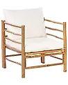Garden Armchair CERRETO Bamboo Off-White