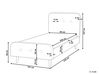 Béžová čalouněná postel 90x200 cm RENNES_679893
