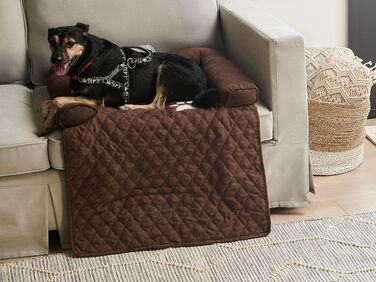 Fabric Dog Sofa Bed 70 x 100 cm Brown BOZAN