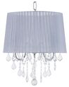 Lustre avec abat-jour gris EVANS_741148