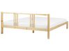 Łóżko drewniane 180 x 200 cm jasne VANNES_918210