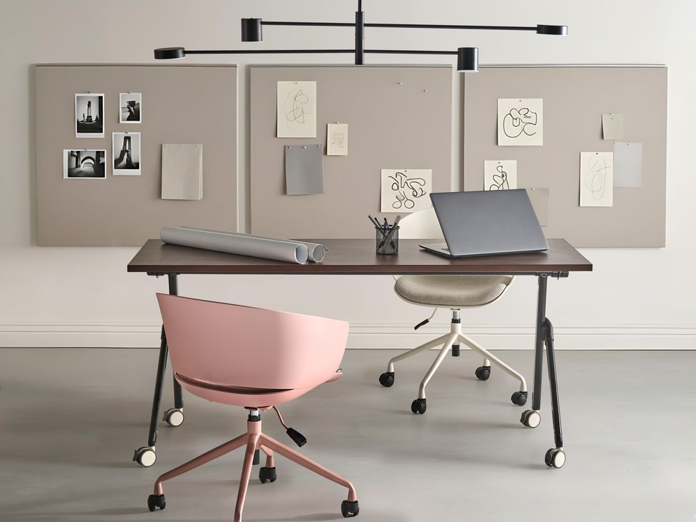 Inklapbaar bureau BENDI 160 cm 60 cm Donkerbruin