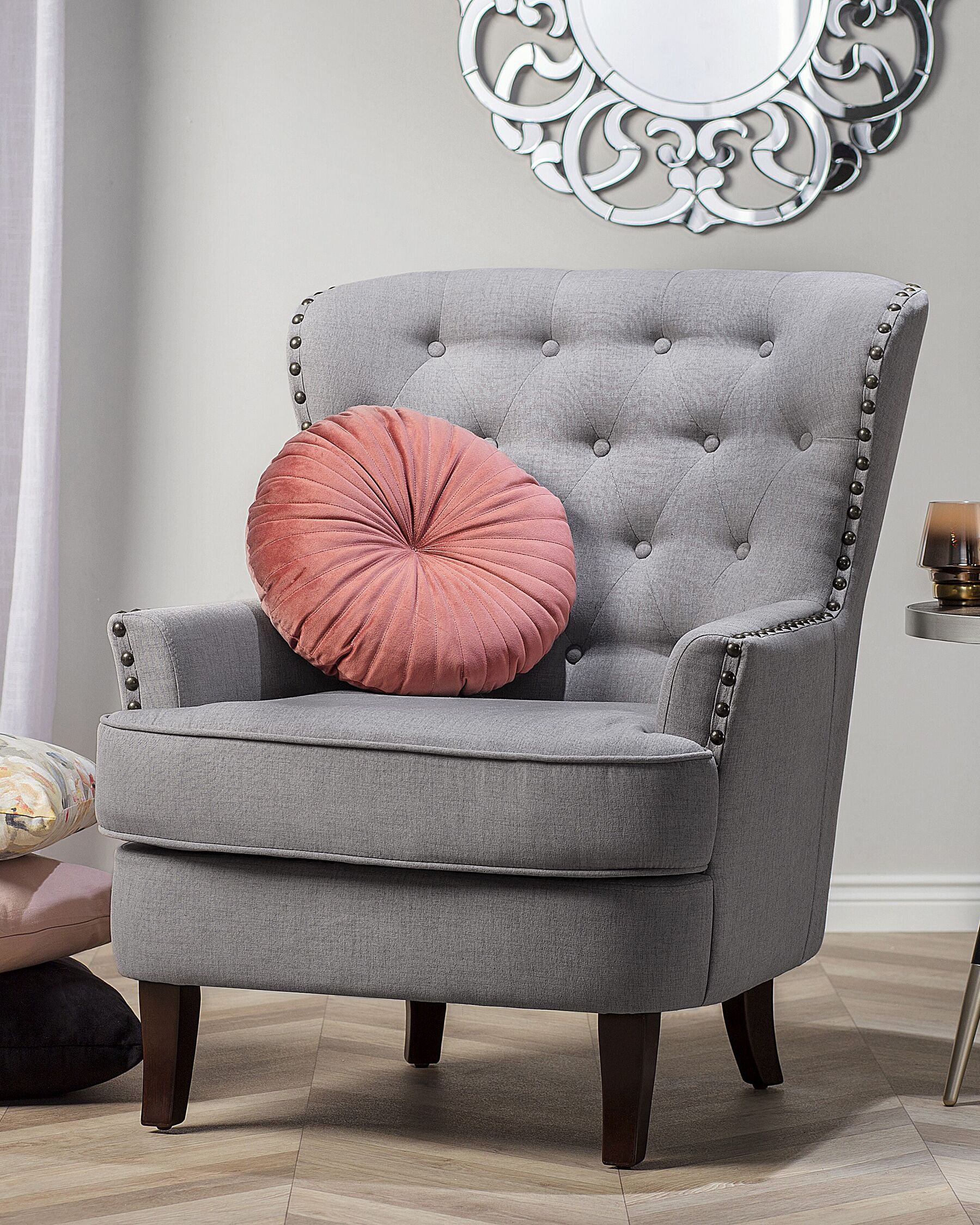 Fabric Armchair Grey VIBORG II_708375