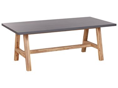 Table de jardin 200 x 100 cm gris TONNARE