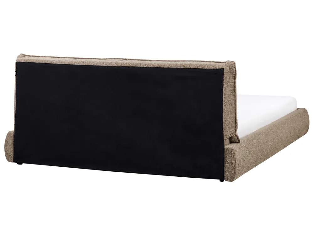 Waterbed Boucle VINAY 180 x 200 cm (EU Super King) Brown_970373