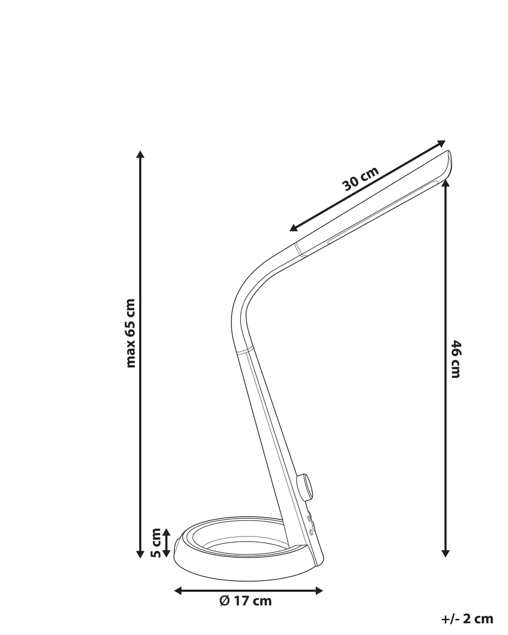 Lampada da scrivania a LED COZOO con 3 porte di Italia