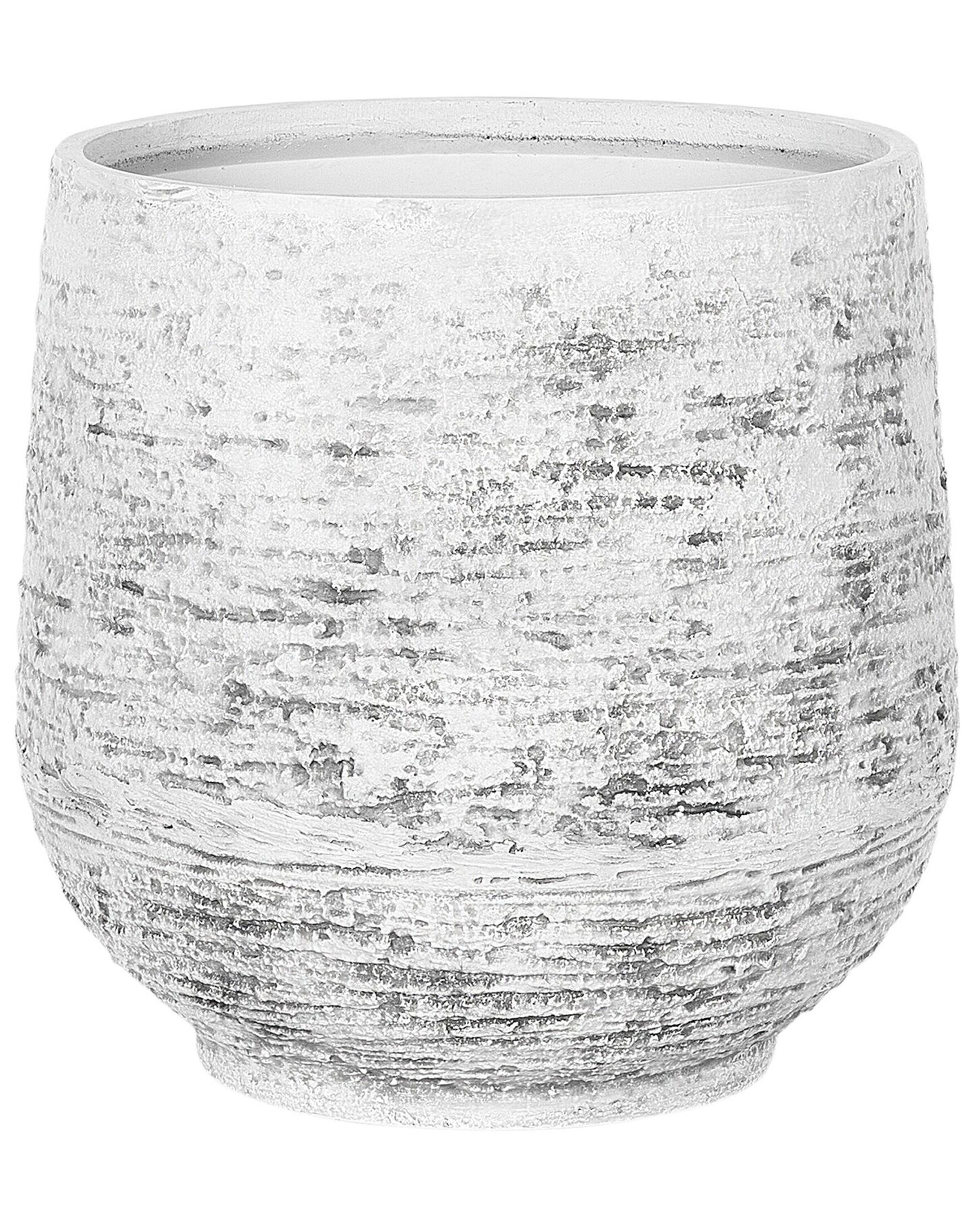 Ivyline Rei Reactive Glaze Cylinder Planter in Green - Waterproof and Ivyline Rei Reactive Glaze Cylinder Planter in Green - Waterproof and