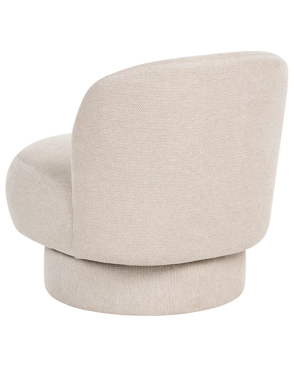 Swivel Armchair AYLO Fabric Light Beige_1186299