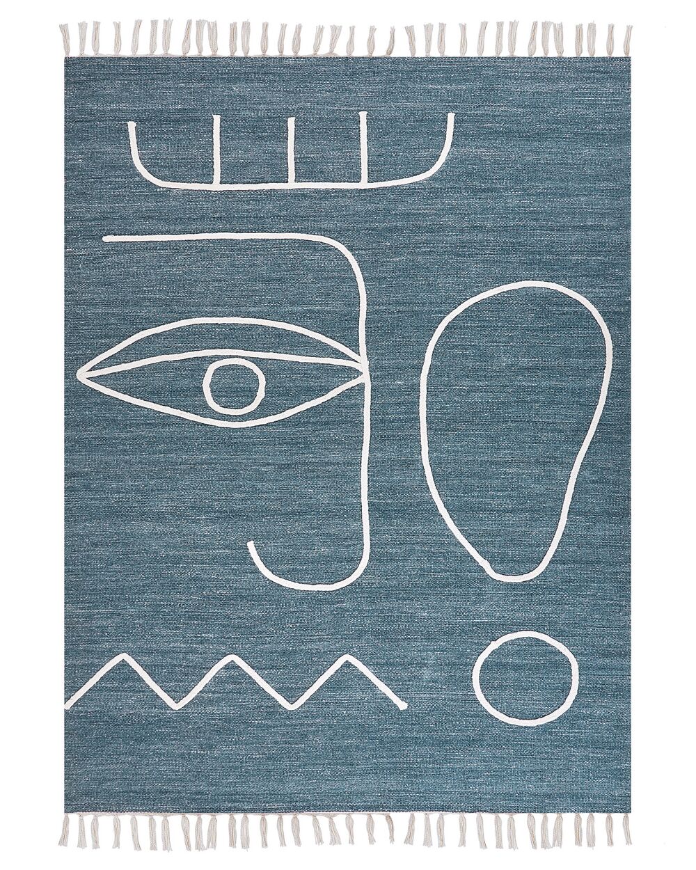 Tapis d'extérieur YAVU Bleu 140 x 200 cm
