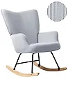 Rocking Chair ARSET Corduroy Light Blue