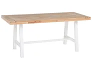Garden Dining Table SCANIA 170 cm 80 cm Acacia Wood White_705198