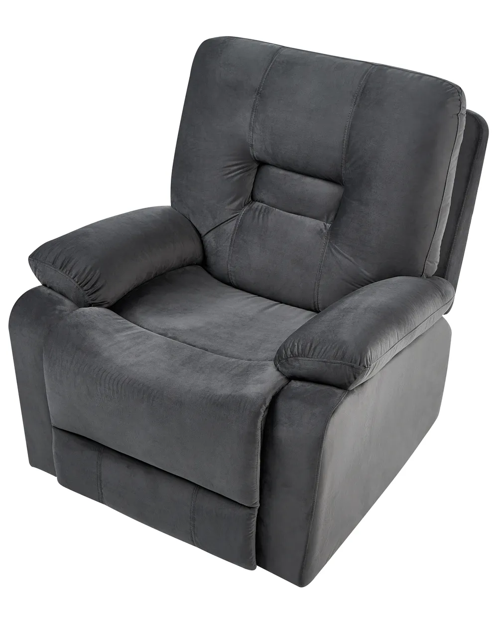 Electric Recliner Chair BERGEN  Velvet Dark Grey_1071159