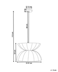 Lampadario DEBONS Finta seta Bianco_1008200
