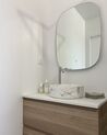 Oval LED Wall Mirror ø 78 cm Silver BERGERAC_901516