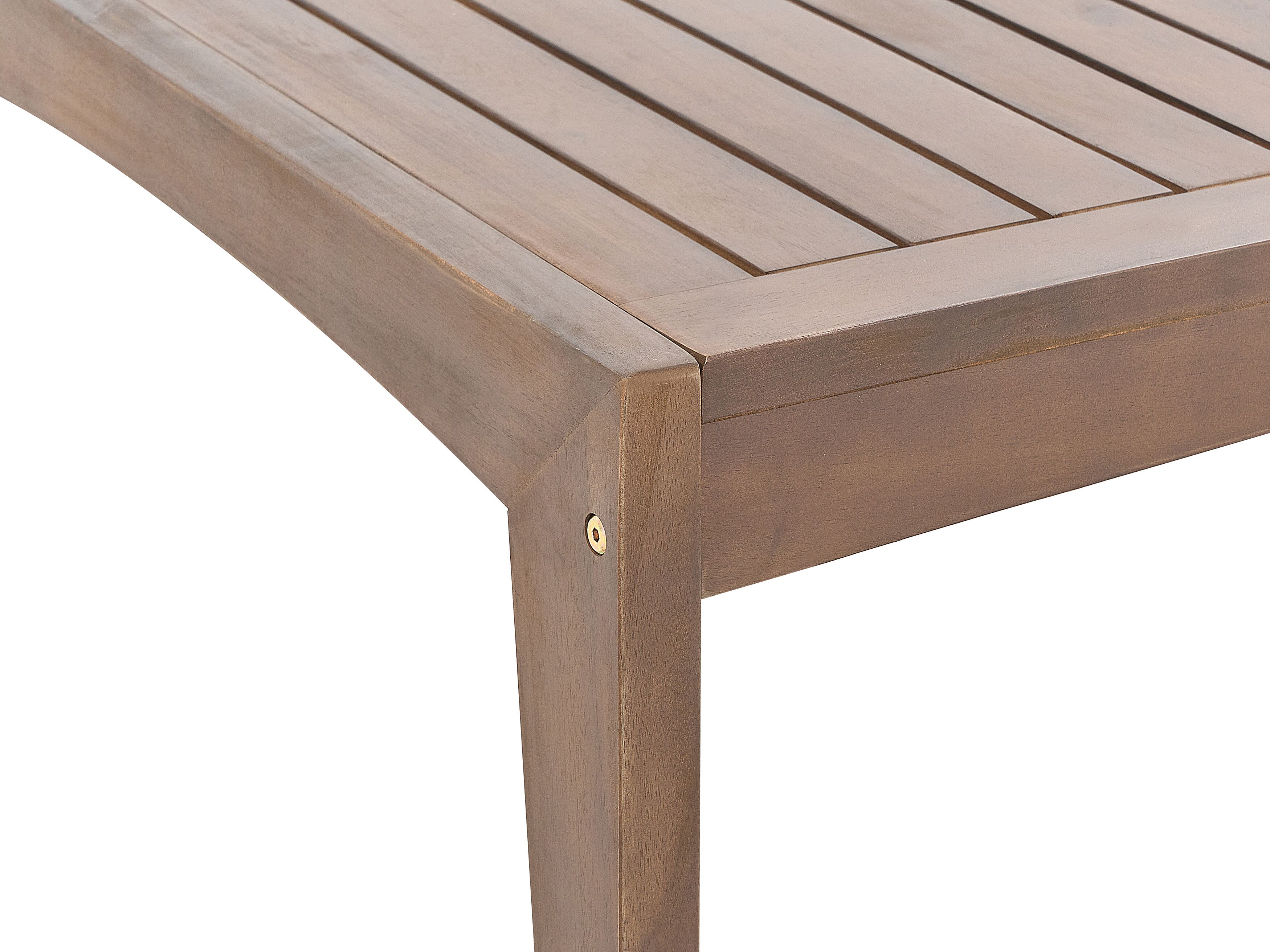 Conjunto de jardim com mesa 7 lugares PATAJA Madeira de acácia Castanho