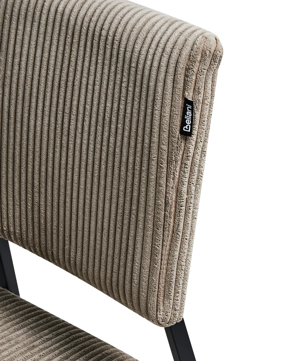 Set of 2 Dining Chairs STURGIS Corduroy Taupe_962569