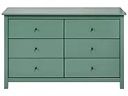 6 Drawer Chest BARCALDINE Pine Wood Green_1186438