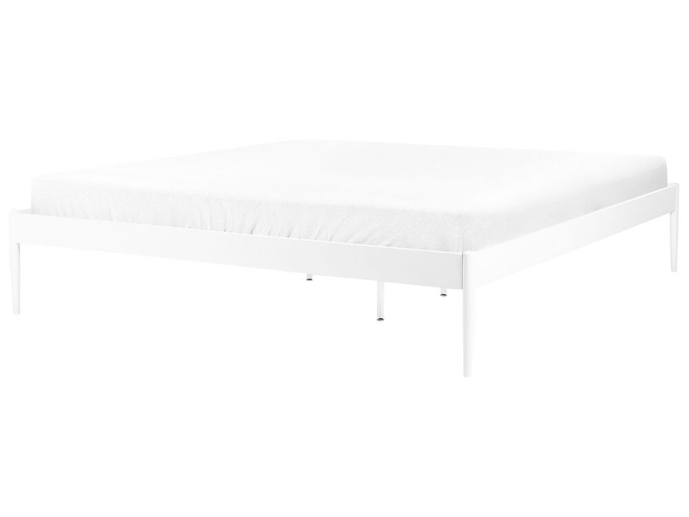 Bett mit Lattenrost Metall VAURS 180 x 200 cm Weiss