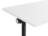 Folding Office Desk with Casters 160 x 60 cm White and Black CAVI_922277