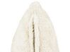 Koristetyyny keinoturkis vaalea beige 45 x 45 cm PILEA_839910