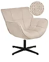 Swivel Armchair AUMA Fabric Beige