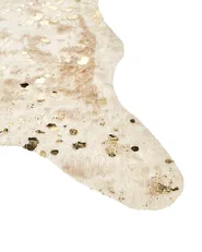Tæppe af imiteret koskind BOGONG Lys Beige 150 x 200 cm_913335