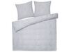 Set copripiumino in cotone satinato 220 x 240 cm grigio MORNINGSIDE_815081