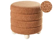 Puf CHILLY Boucle Złoty brąz_961884