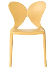 Set di 2 sedie da giardino LARISSA Impilabile Giallo_1043619