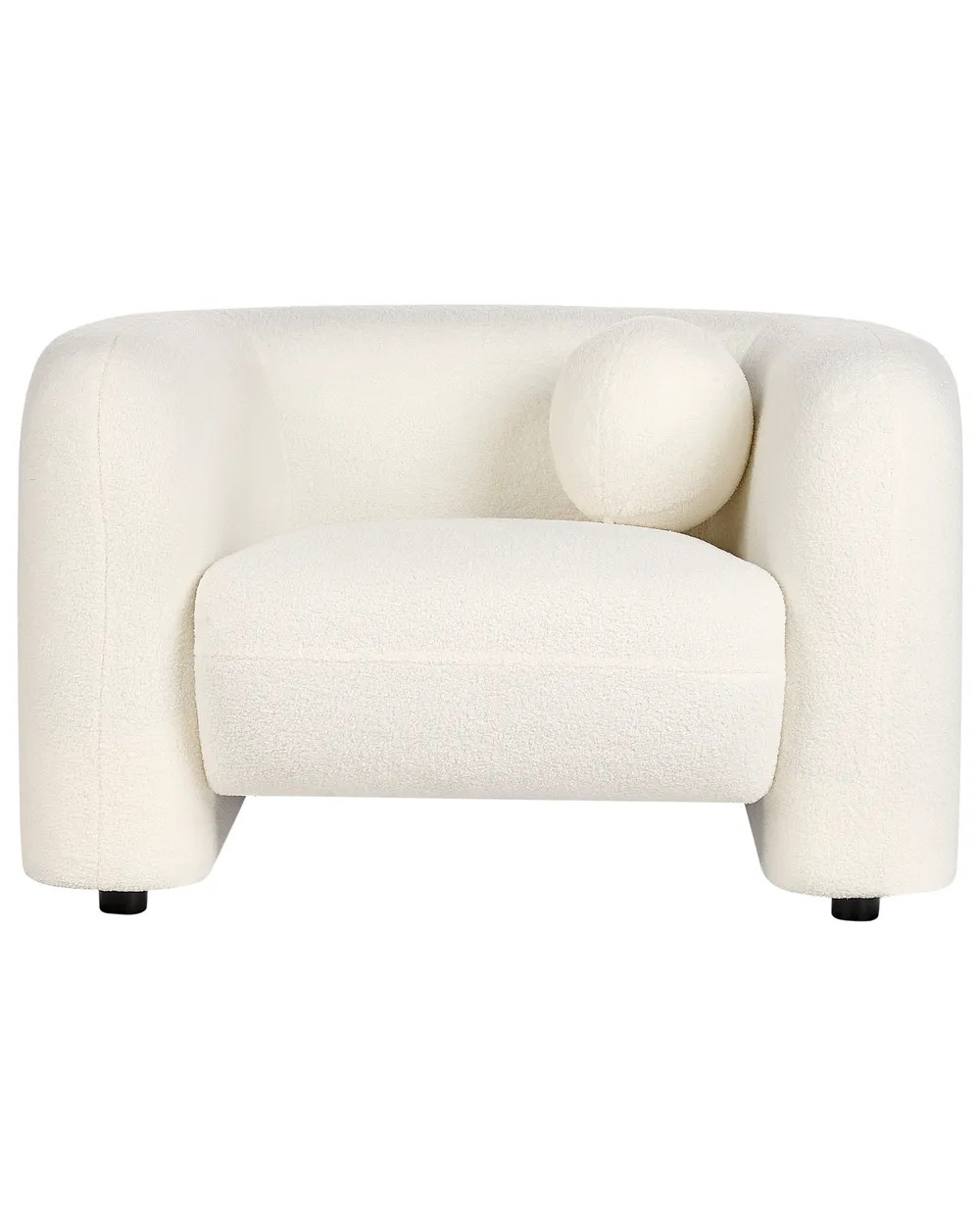 Poltrona LEIREN Bouclé Bianco_920646
