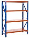 Regał magazynowy FIUGGI 150 cm 200 cm Metal Pomarańczowy
