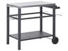 Carrito de cocina de metal negro SPIAZZI_931771