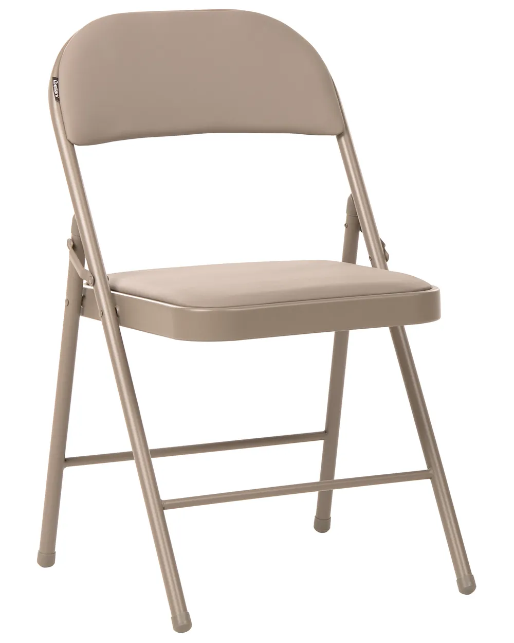 Set of 4 Folding Chairs SHASTA Metal Beige_1039659