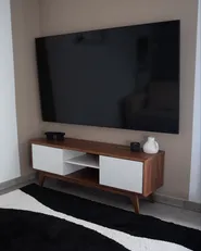 Szafka RTV ROCHESTER Brązowy/ biały_1051329
