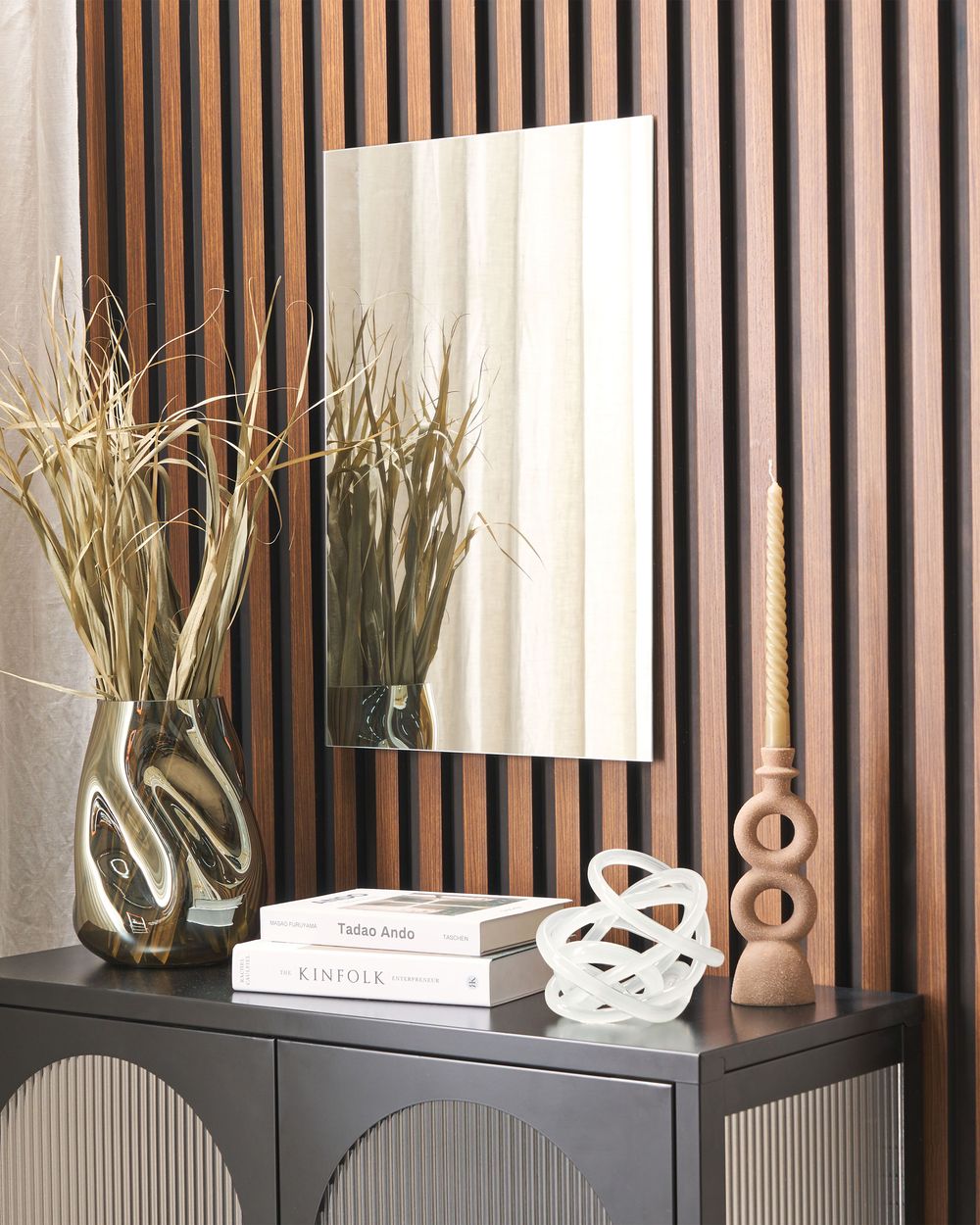 Wall Mirror ANGERS 40 cm 60 cm Silver