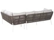 Garden Sofa Set 7 Seater ROBELLA with Tables Beige_1049711