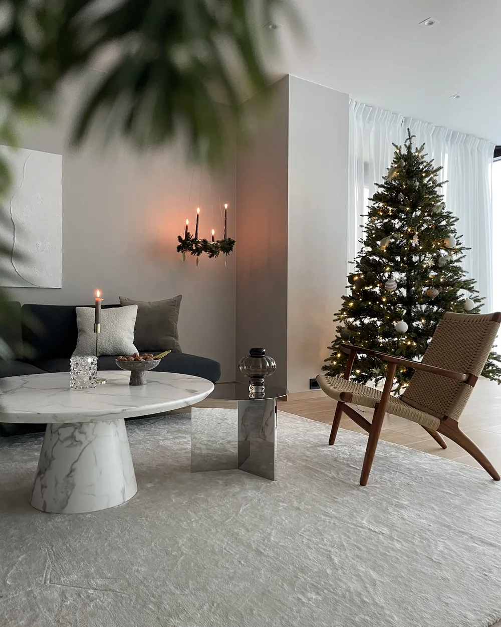 Beliani – Set Di 2 Alberi Di Natale Decorativi In Metallo Nero Con Luci LED Bianco Caldo – Design Moderno Per Interni - copertina