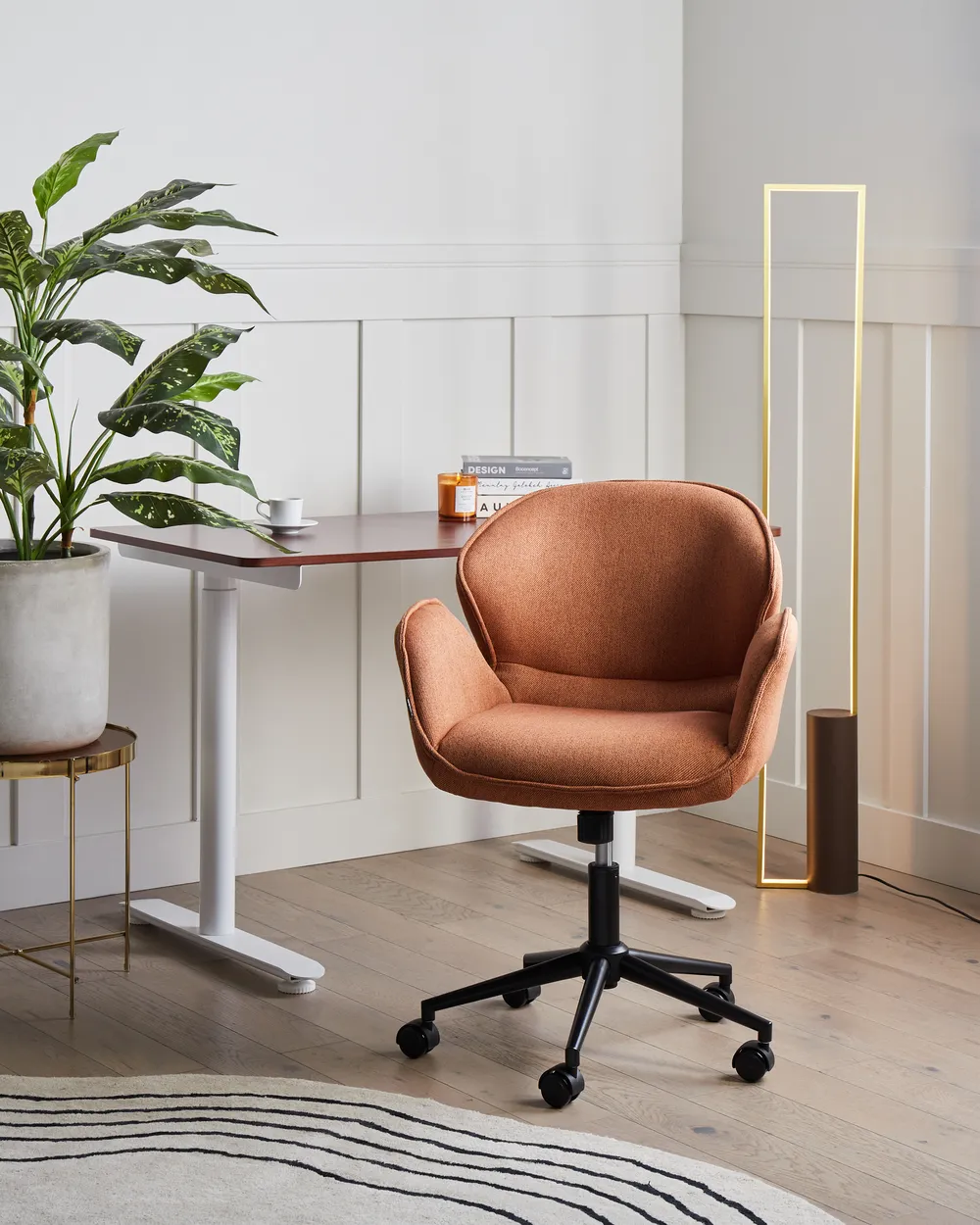 Desk Chair BELMAR Fabric Orange