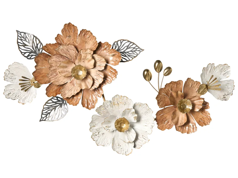 Wall Decor Flower CAESIUM Metal 95 cm Multicolour