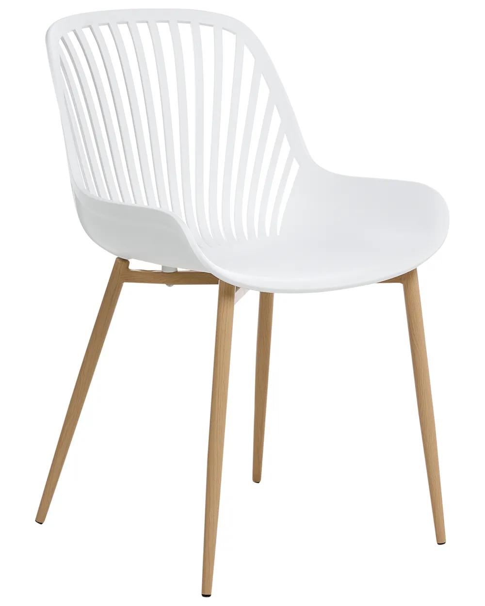 Set of 4 Dining Chairs KLEVE White_1007194