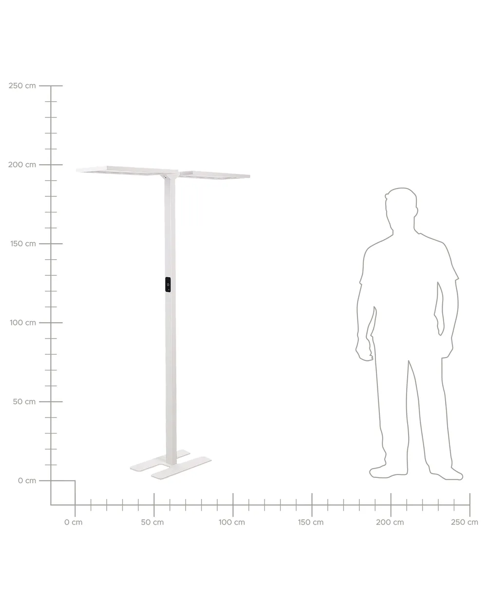 LED Floor Lamp SCULPTOR with Motion Sensor Metal White_868785